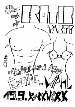 Flyer der „Erotic-Party“